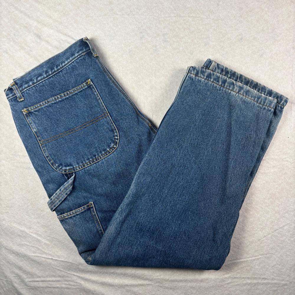 Blue Nunavut Heavy Baggy Carpenter Jeans – Size 40